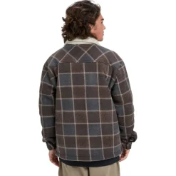 Quiksilver - Sherpa Jacket - Fleecejacke Chocolate Brown / Sherpa Plaid Discount