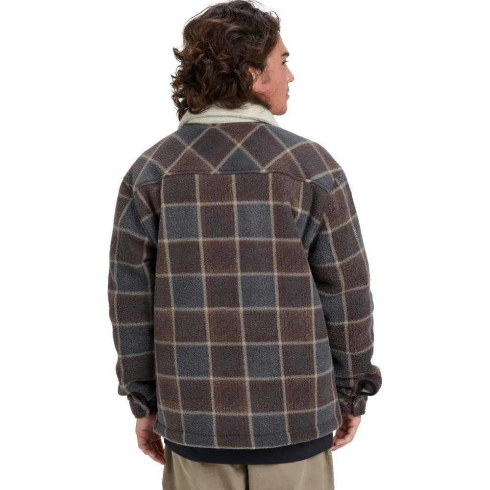 Quiksilver - Sherpa Jacket - Fleecejacke Chocolate Brown / Sherpa Plaid Discount