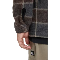 Quiksilver - Sherpa Jacket - Fleecejacke Chocolate Brown / Sherpa Plaid Discount