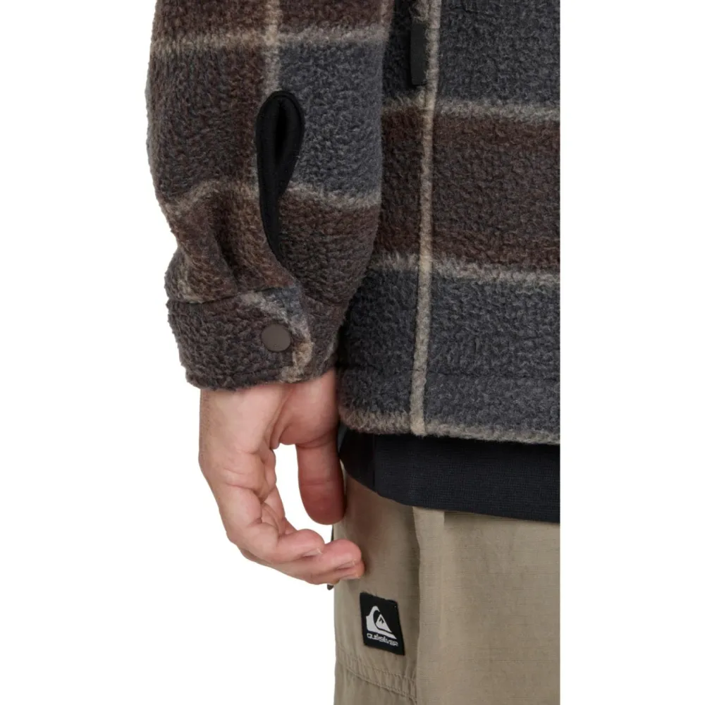 Quiksilver - Sherpa Jacket - Fleecejacke Chocolate Brown / Sherpa Plaid Discount