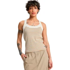 Quiksilver - Women's Riza Striped Tank - Top Tobacco Riza Stripe Outlet