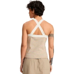 Quiksilver - Women's Riza Striped Tank - Top Tobacco Riza Stripe Outlet
