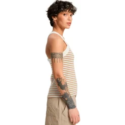 Quiksilver - Women's Riza Striped Tank - Top Tobacco Riza Stripe Outlet
