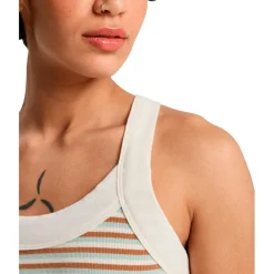 Quiksilver - Women's Riza Striped Tank - Top Tobacco Riza Stripe Outlet