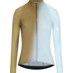 Q36.5 Fahrradbekleidung|Radtrikots-- Women's Gregarius Hybrid Big Fade L/S Jersey - Radtrikot Drab Green