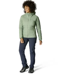 Rab Trekkingbekleidung|Daunenjacken-- Women's Microlight Windstopper Hoody - Daunenjacke