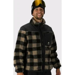 Rehall Jacken|Alltagsbekleidung-- Ritchall - Fleecejacke Stone Check
