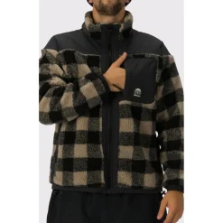 Rehall Jacken|Alltagsbekleidung-- Ritchall - Fleecejacke Stone Check