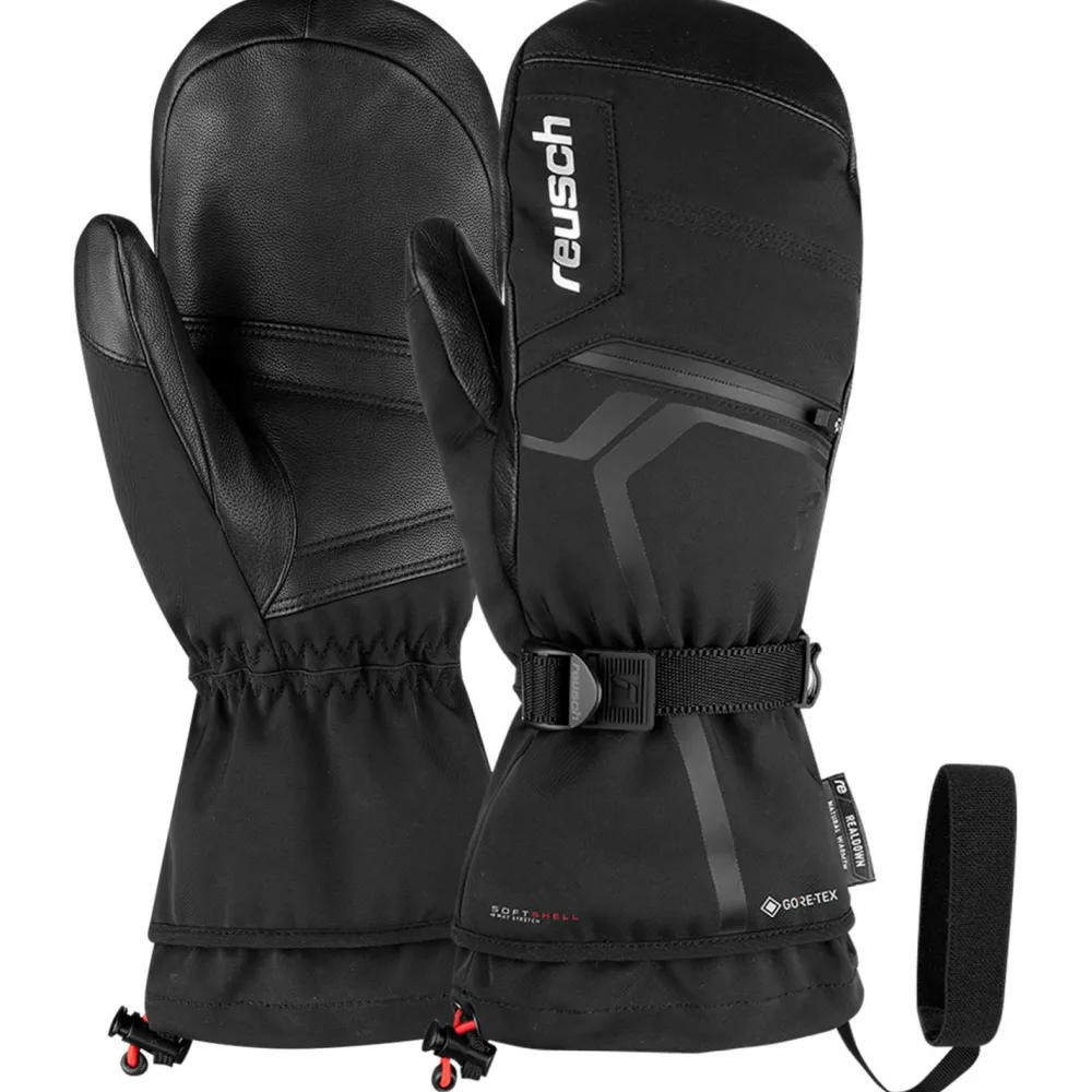 Reusch - Down Spirit GTX Mitten - Handschuhe Black / Silver Clearance
