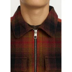 Revolution - Overshirt with Zipper - Hemd Red Sale