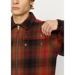 Revolution - Overshirt with Zipper - Hemd Red Sale