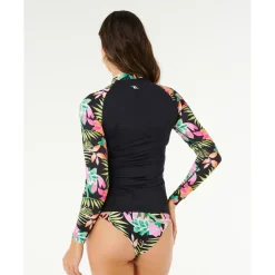 Rip Curl Bademode-- Women's Molokai L/S Floral Insert - Lycra Black
