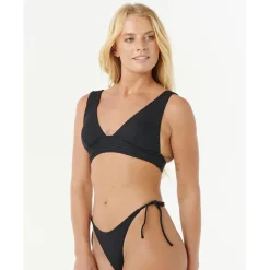 Rip Curl Bademode-- Women's Premium Surf Deep V - Bikini-Top Black