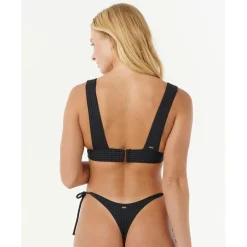 Rip Curl Bademode-- Women's Premium Surf Deep V - Bikini-Top Black