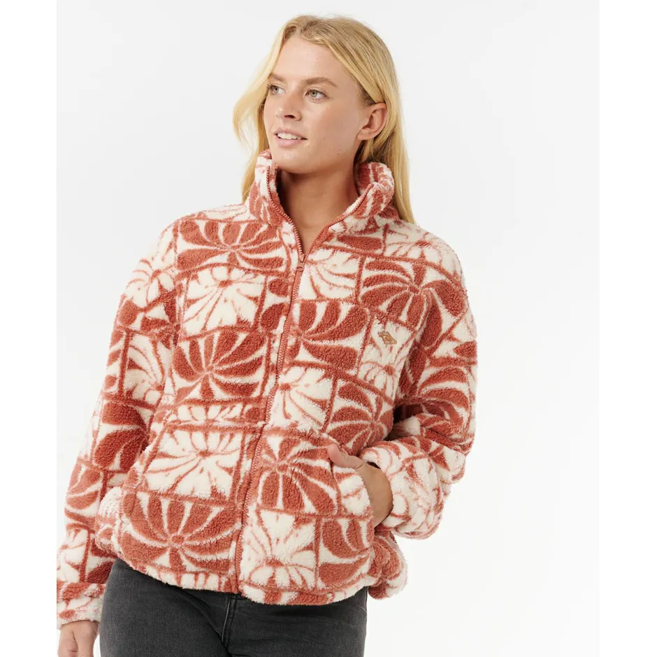 Rip Curl Jacken|Alltagsbekleidung-- Women's AOTS -TY Williams Polar Fleece - Fleecejacke Brick