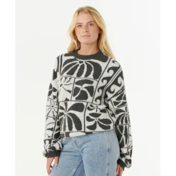 - Woen' AOT - TY Wiia Jacquard Crew - Puover < Rip Curl Hot