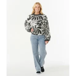 - Woen' AOT - TY Wiia Jacquard Crew - Puover < Rip Curl Hot