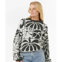 - Woen' AOT - TY Wiia Jacquard Crew - Puover < Rip Curl Hot
