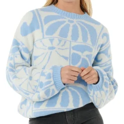 - Woen' AOT - TY Wiia Jacquard Crew - Puover < Rip Curl Hot