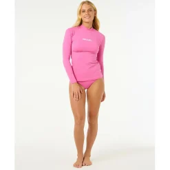 Rip Curl - Women's Classic Surf L/S UPF Rashguard - Lycra Hot