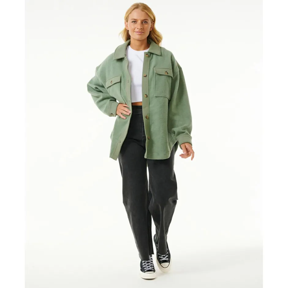 Rip Curl Freizeitjacken|Shirts, Hemden & Longsleeves-- Women's High Tide Fleece Shacket - Fleecejacke