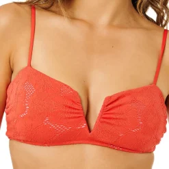 Rip Curl - Women's Oasis Multi Fit Bandeau - Bikini-Top Red Discount