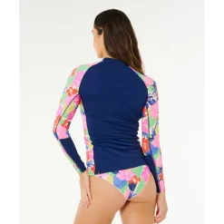 Rip Curl - Women's Party Wave UPF Zip Thru L/S - Lycra Multi Discount