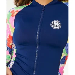 Rip Curl - Women's Party Wave UPF Zip Thru L/S - Lycra Multi Discount