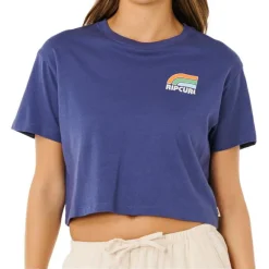 Rip Curl Alltagsbekleidung|T-Shirts-- Women's Surf Side Cropped Tee - T-Shirt