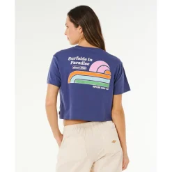 Rip Curl Alltagsbekleidung|T-Shirts-- Women's Surf Side Cropped Tee - T-Shirt