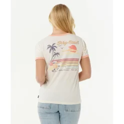 - Woen' we ine Ringer Tee - T-hirt < Rip Curl Sale