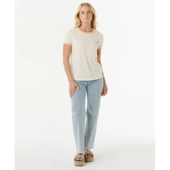 - Woen' we ine Ringer Tee - T-hirt < Rip Curl Sale