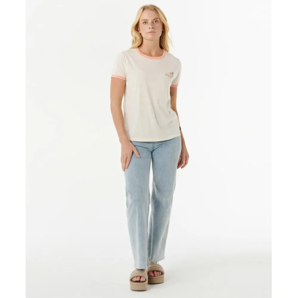- Woen' we ine Ringer Tee - T-hirt < Rip Curl Sale
