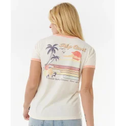 - Woen' we ine Ringer Tee - T-hirt < Rip Curl Sale