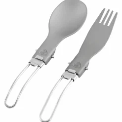 Robens - Folding Alloy Cutlery Set - Besteck-Set Silver New