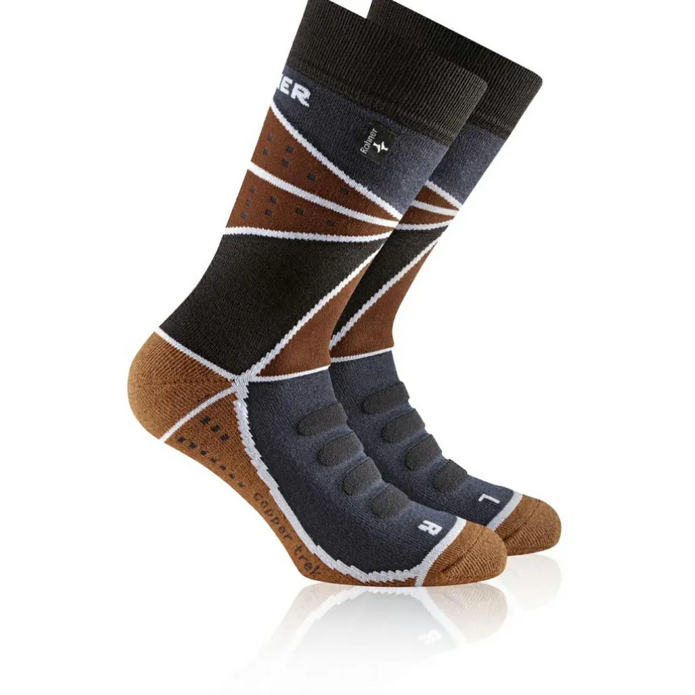 Rohner - Copper Trek L/R - Wandersocken Marine Dunkel Best