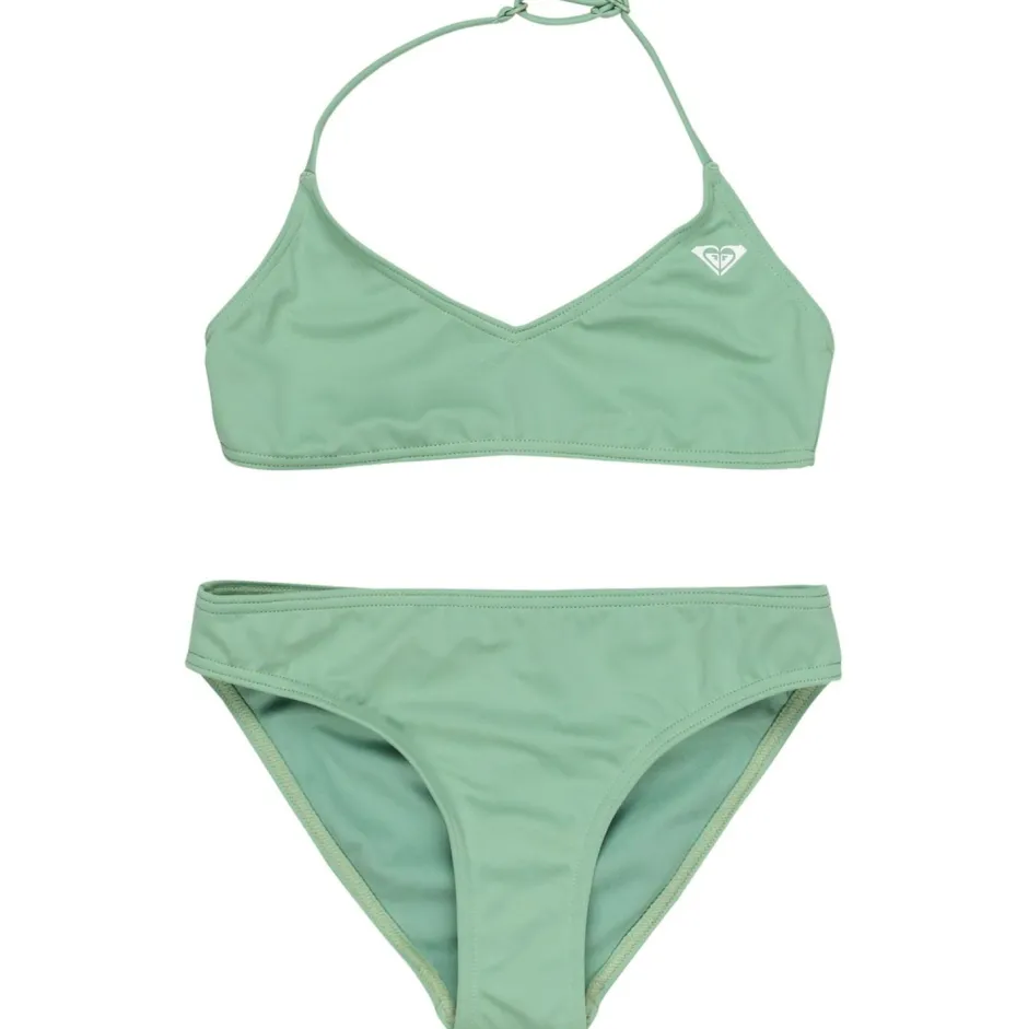 Roxy Bademode-- Girl's Solid Active Triangle Bra Set - Bikini Basil