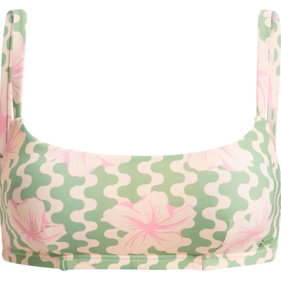 Roxy Bademode-- Women's Hibiscus Daze Underwire D-Cup - Bikini-Top Basil Party Waves Yw