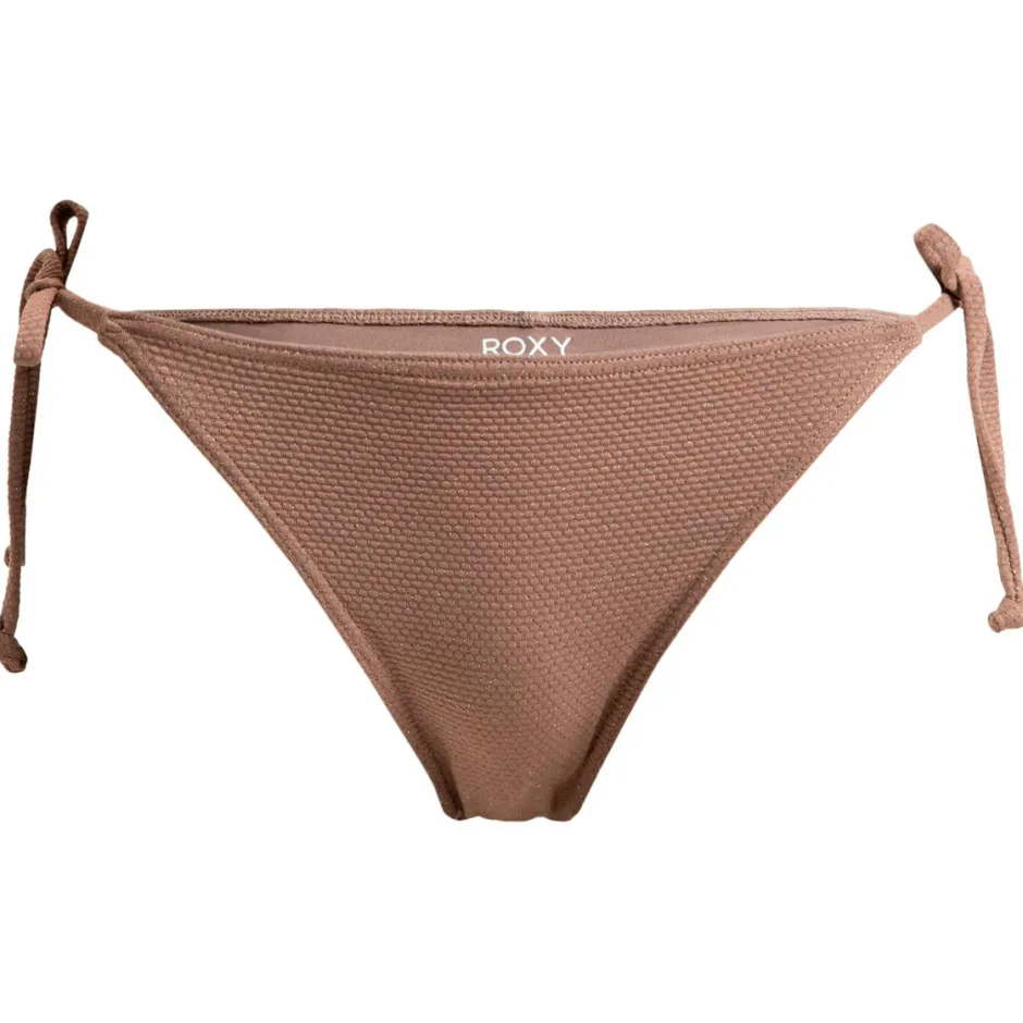 Roxy Bademode-- Women's Lasca Ties Cheeky - Bikini-Bottom Deep Taupe