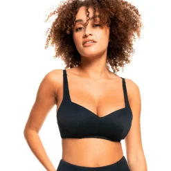 Roxy Bademode-- Women's Rib Love The Sun Ray - Bikini-Top Anthracite