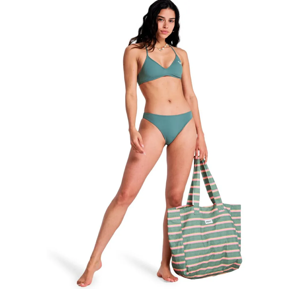 - Woen' D Eentia Athetic Tri - Bikini-Top < Roxy