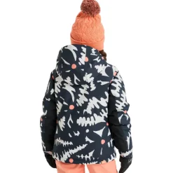 Roxy - Girl's Free Jet - Skijacke True Black Big Flower