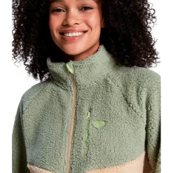 Roxy - Women's Boundless Spirit CB Zippered - Fleecejacke Oil Green Clearance