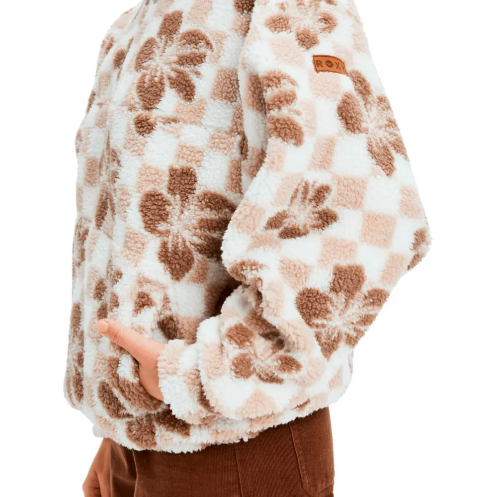 Roxy - Women's Jive Talking Bonded - Fleecepullover Egret Hibi Square