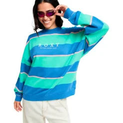 Roxy Pullover & Hoodies|Alltagsbekleidung-- Women's Strictly Stripes Oversized - Pullover Katydid Stripy Soul