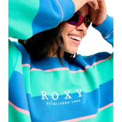 Roxy Pullover & Hoodies|Alltagsbekleidung-- Women's Strictly Stripes Oversized - Pullover Katydid Stripy Soul