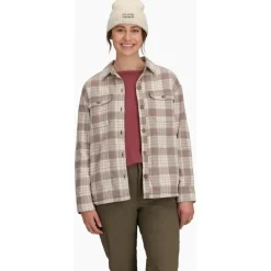 Royal Robbins Trekkingbekleidung|Shirts, Hemden & Longsleeves-- Women's Vista Flannel Shacket - Bluse Chalk Antelope Pld