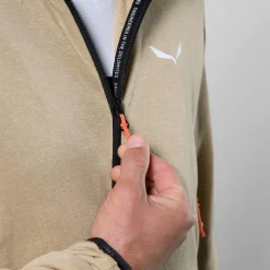 Salewa - Agner Hemp 2 Hooded Jacket - Fleecejacke Quicksand Hot