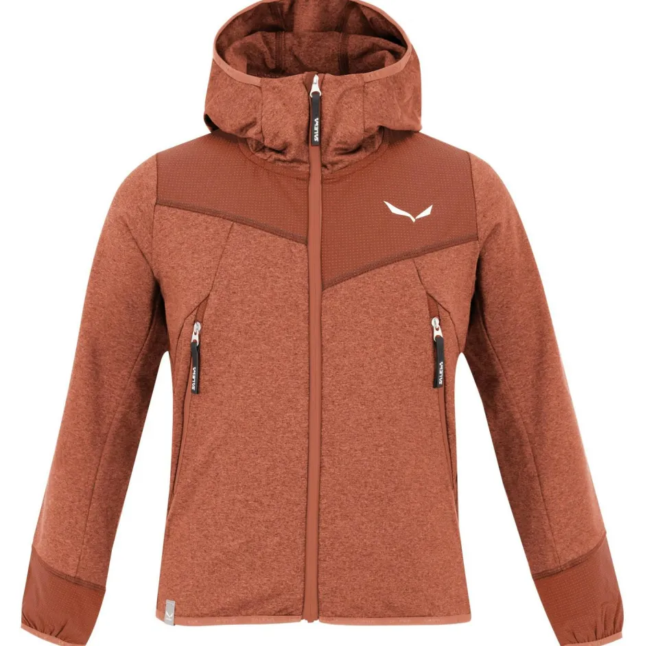 Salewa Trekkingbekleidung|Wanderbekleidung-- Kid's Agner Melange PolarLite Full Zip Hoody - Fleecejacke
