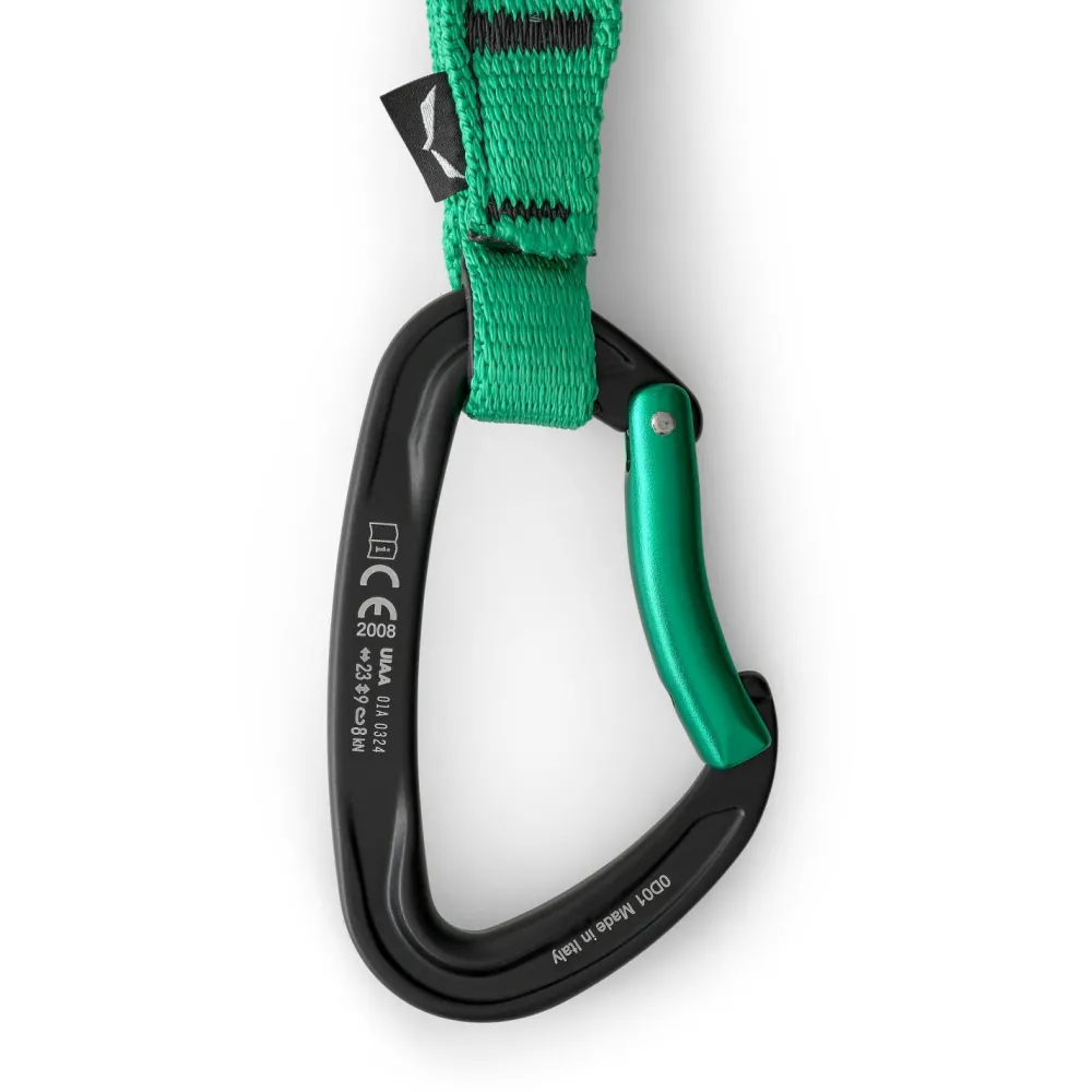 Salewa - Ortles STR/BNT 170 QD - Express-Set Black / Irish Green Discount